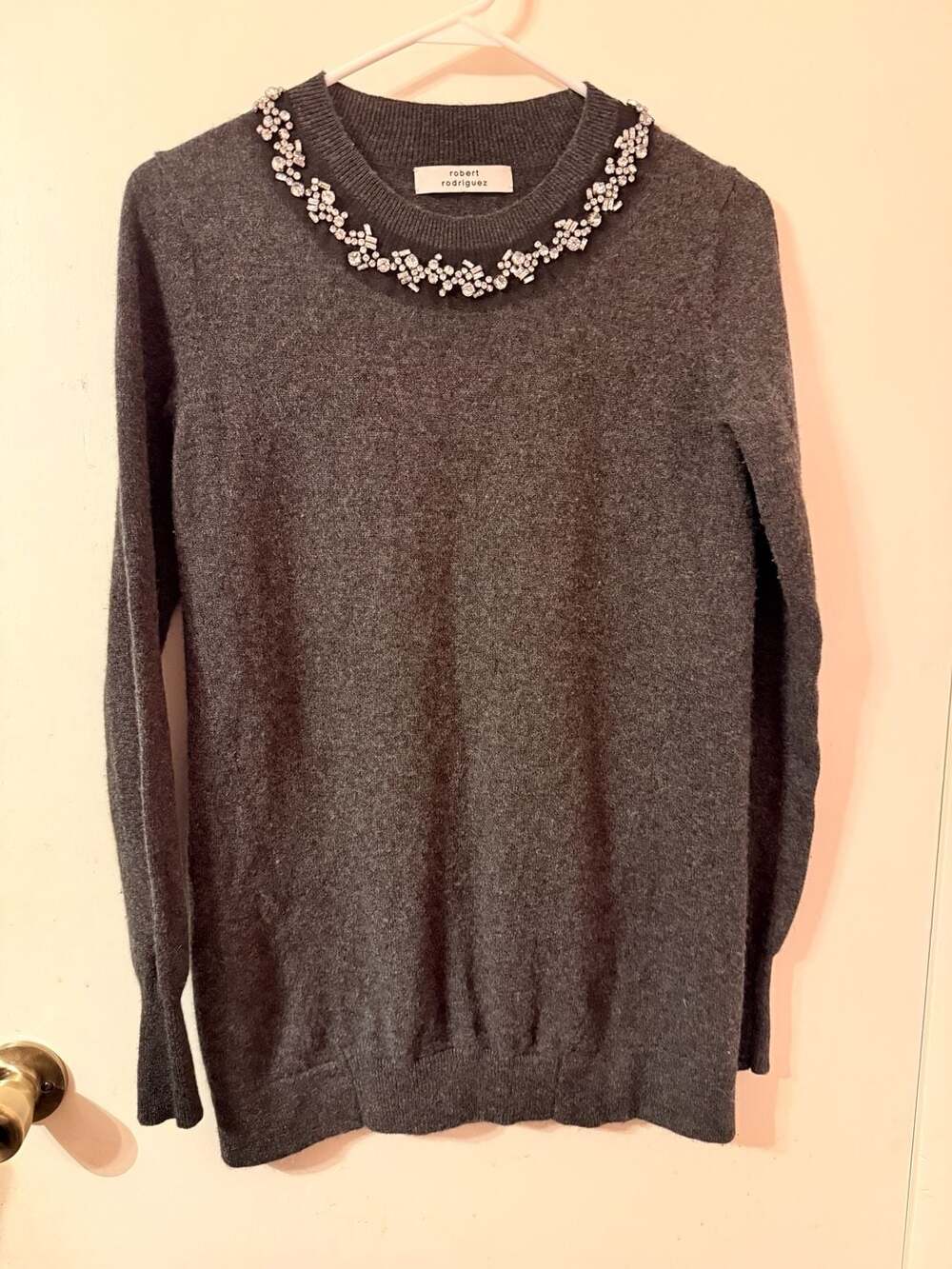 Robert Rodriguez Embellished Crew Neck Sweater
